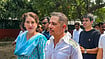 File Photo  : Priyanka Gandhi with her husband Robert Vadra and son Raihan Vadra